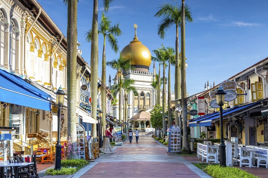 The Masjid Sultan mosque located in Kampong Glam, Singapore