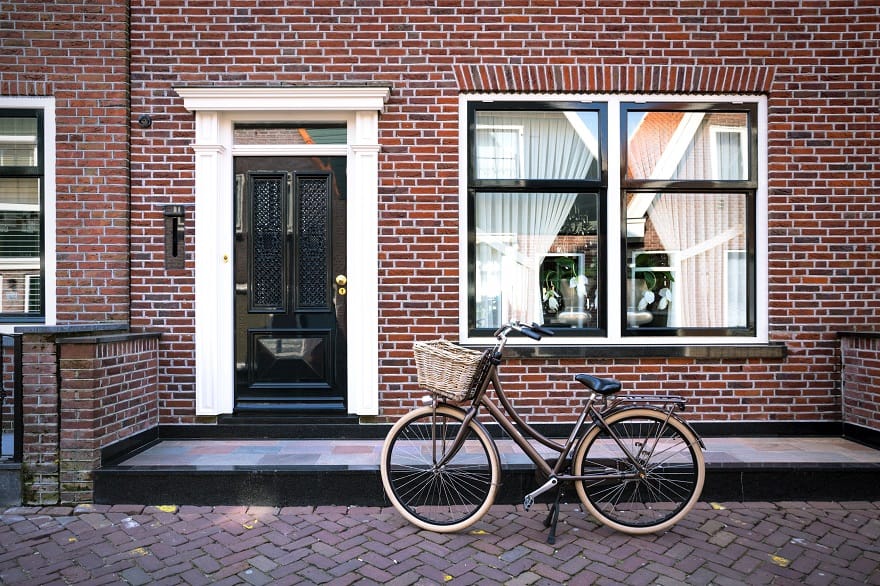 House in Utrecht with a bicycle