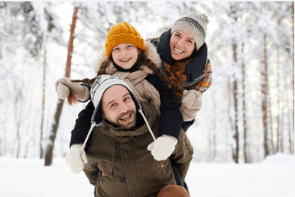 Moving to Sweden - Family in the snow